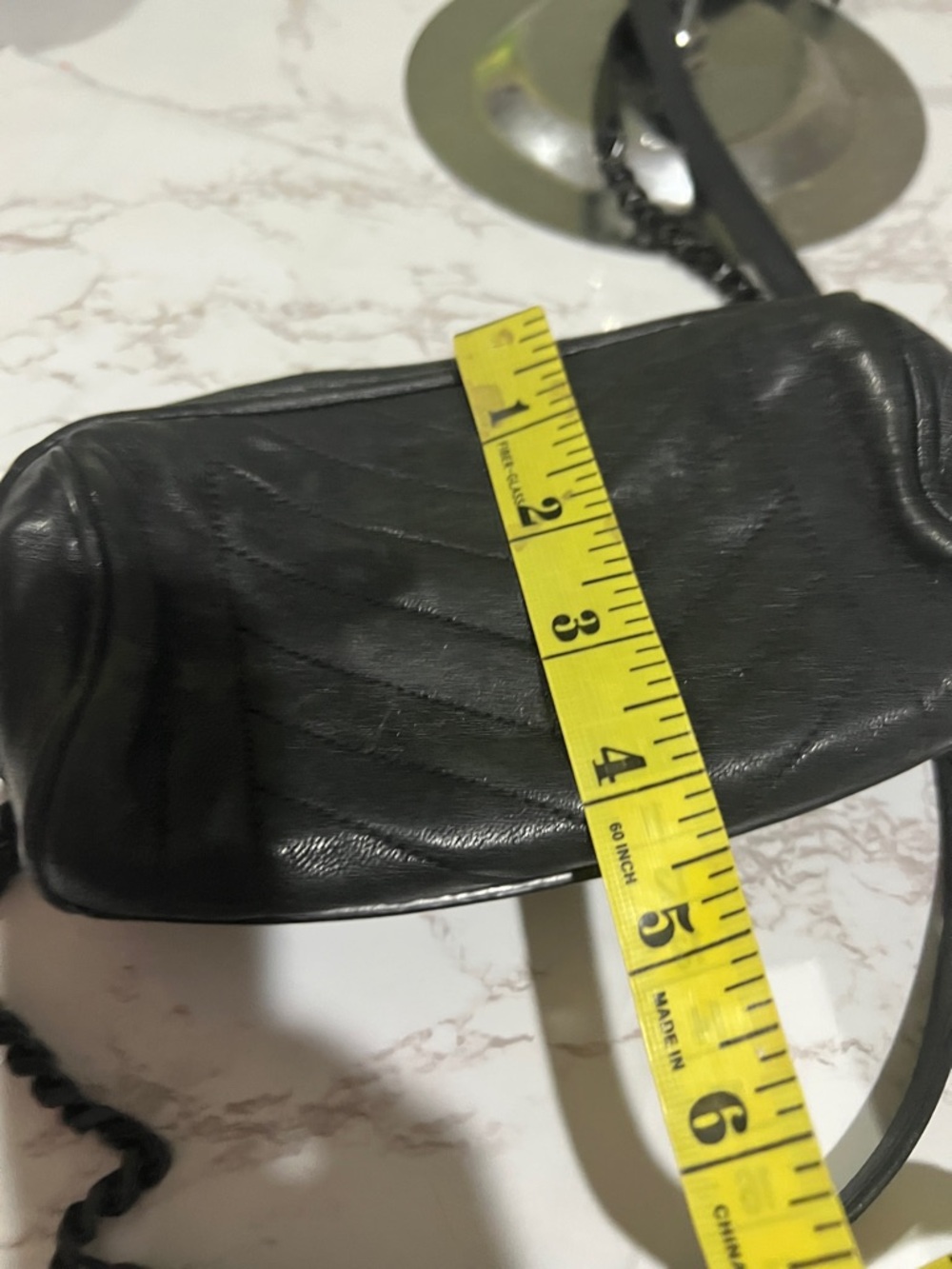 Saint Laurent Black Quilted Leather YSL Mini Crossbody Pouch - Picture 10 of 10